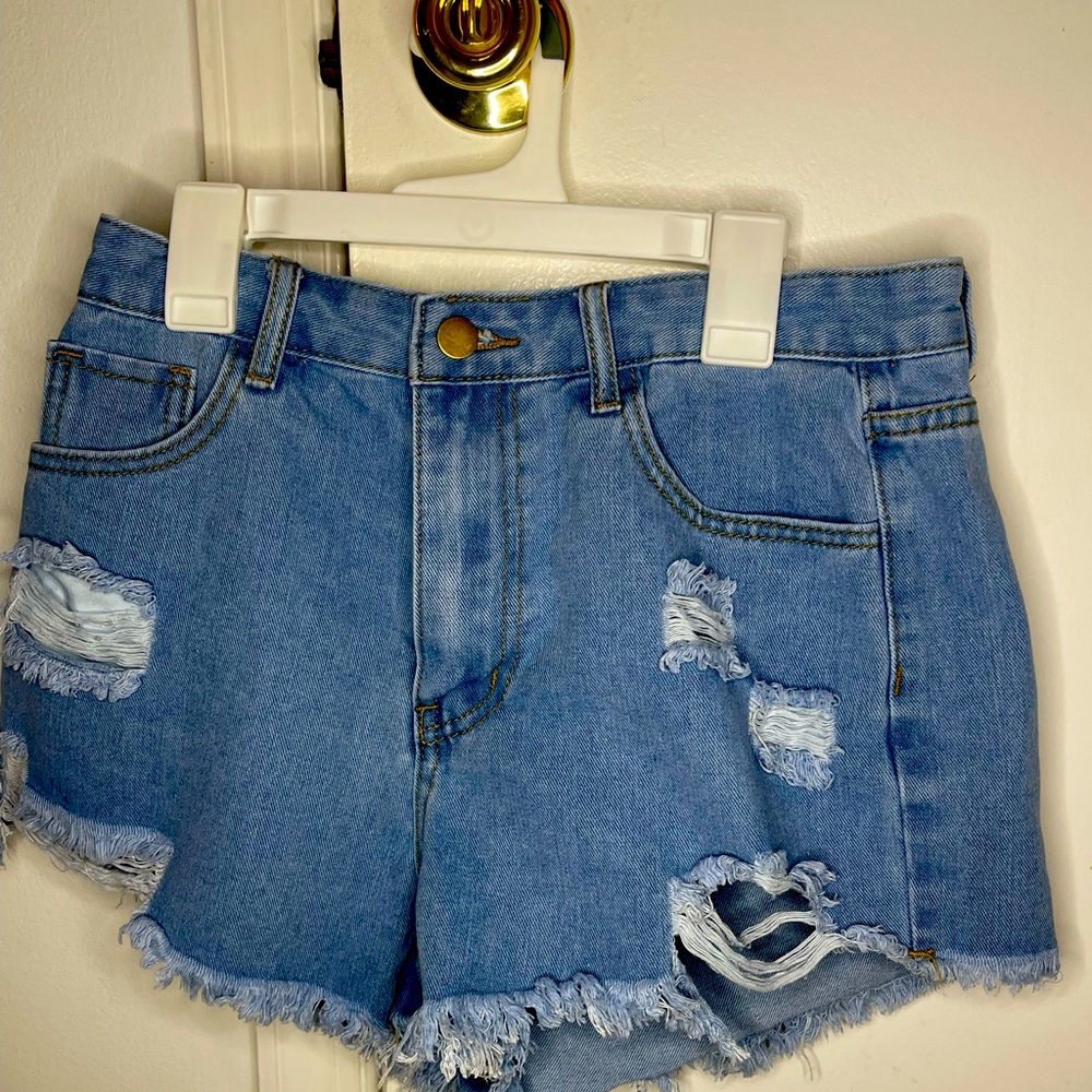 Shein High Waist Jean Shorts
